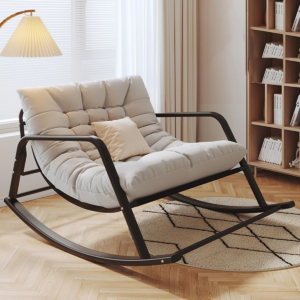 Modern Reclining Rocking Chair – Comfortable & Stylish Relaxation Furniture Enjoy Ultimate Relaxation at Home Enhance your living space with our Modern Reclining Rocking Chair, designed for comfort, style, and everyday relaxation. This elegant chair combines a smooth rocking motion with a reclining feature to create the perfect place for resting. It is ideal for reading, watching movies, relaxing, or enjoying quiet moments after a long day. Ergonomic Design for Superior Comfort This reclining rocking chair is designed to provide excellent body support. The comfortable backrest helps maintain a relaxed sitting position. The adjustable reclining function allows you to find your preferred angle with ease. The gentle rocking movement adds a soothing touch for a more enjoyable seating experience. Strong & Durable Construction Made with a sturdy frame and quality materials, this modern rocking chair offers excellent stability and durability. It is built for regular use while maintaining its elegant appearance. The comfortable upholstery provides a soft seating experience and is easy to maintain. Elegant Design for Modern Interiors Featuring a stylish and contemporary design, this reclining chair adds a premium look to any room. It complements modern, minimalist, and classic home décor styles. Place it in your living room, bedroom, nursery, office, or relaxation area to create a comfortable seating space. Perfect Chair for Everyday Comfort Whether you are relaxing with a book, taking a short nap, or spending time with family, this rocking chair offers exceptional comfort. Its versatile design makes it suitable for different spaces and lifestyles. Enjoy a peaceful and cozy seating experience with a chair designed for relaxation. Key Features Modern reclining rocking chair with elegant design Adjustable reclining function for customized comfort Smooth rocking motion for a relaxing experience Ergonomic backrest for excellent support Strong frame for stability and long-lasting use Soft and comfortable upholstery Suitable for living rooms, bedrooms, and offices Stylish design matches various interior styles Easy-to-clean and maintain surface Ideal for reading, resting, and relaxation Bring comfort and elegance into your home with this Modern Reclining Rocking Chair. Combining modern style, supportive design, and relaxing features, it is the perfect furniture choice for creating a cozy and inviting living space.