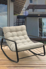 Modern Reclining Rocking Chair – Comfortable & Stylish Relaxation Furniture Enjoy Ultimate Relaxation at Home Enhance your living space with our Modern Reclining Rocking Chair, designed for comfort, style, and everyday relaxation. This elegant chair combines a smooth rocking motion with a reclining feature to create the perfect place for resting. It is ideal for reading, watching movies, relaxing, or enjoying quiet moments after a long day. Ergonomic Design for Superior Comfort This reclining rocking chair is designed to provide excellent body support. The comfortable backrest helps maintain a relaxed sitting position. The adjustable reclining function allows you to find your preferred angle with ease. The gentle rocking movement adds a soothing touch for a more enjoyable seating experience. Strong & Durable Construction Made with a sturdy frame and quality materials, this modern rocking chair offers excellent stability and durability. It is built for regular use while maintaining its elegant appearance. The comfortable upholstery provides a soft seating experience and is easy to maintain. Elegant Design for Modern Interiors Featuring a stylish and contemporary design, this reclining chair adds a premium look to any room. It complements modern, minimalist, and classic home décor styles. Place it in your living room, bedroom, nursery, office, or relaxation area to create a comfortable seating space. Perfect Chair for Everyday Comfort Whether you are relaxing with a book, taking a short nap, or spending time with family, this rocking chair offers exceptional comfort. Its versatile design makes it suitable for different spaces and lifestyles. Enjoy a peaceful and cozy seating experience with a chair designed for relaxation. Key Features Modern reclining rocking chair with elegant design Adjustable reclining function for customized comfort Smooth rocking motion for a relaxing experience Ergonomic backrest for excellent support Strong frame for stability and long-lasting use Soft and comfortable upholstery Suitable for living rooms, bedrooms, and offices Stylish design matches various interior styles Easy-to-clean and maintain surface Ideal for reading, resting, and relaxation Bring comfort and elegance into your home with this Modern Reclining Rocking Chair. Combining modern style, supportive design, and relaxing features, it is the perfect furniture choice for creating a cozy and inviting living space.